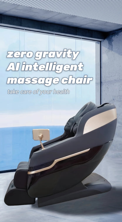 Massage Chair Gravity 3d Calf Full Body Massage Seat Chair Vibrating Smart Terapy 8 Roller