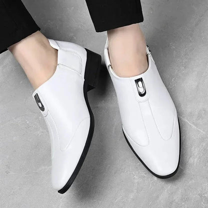 Herren-Mokassins aus Leder – bequeme Loafer für Autofahrer und Business-Schuhe mit Metalldetail