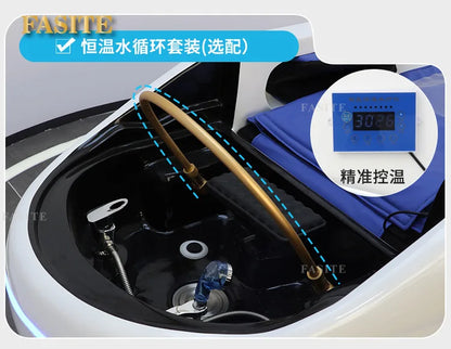 Electric massage shampoo bed Beauty salon shampoo bed Hair salon Flushing bed Fiberglass shampoo  Water circulation