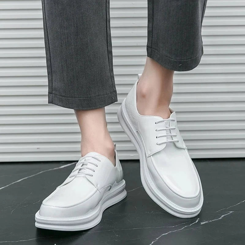 Handmade Leather Men’s Shoes – 2024 Casual Oxfords & Business Sneakers