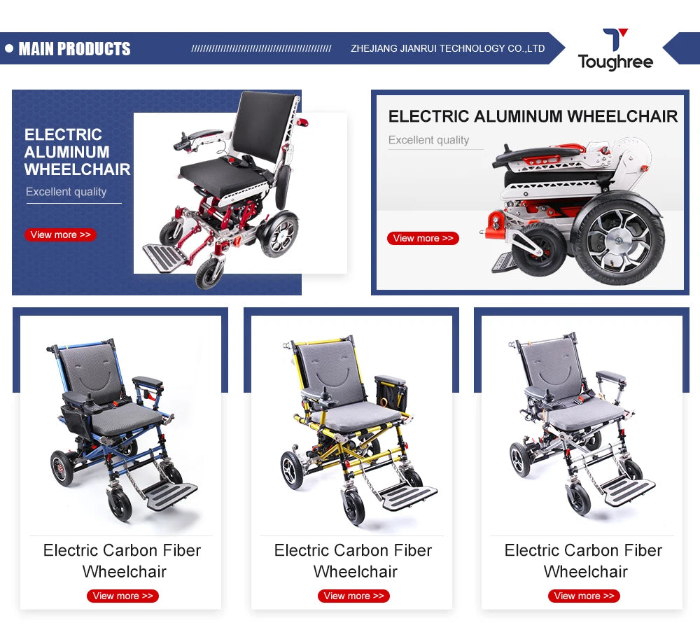 Hochwertiger faltbarer Elektrorollstuhl aus Aluminiumlegierung – Automatischer Gehwagen und Rollator für ältere und behinderte Pendler