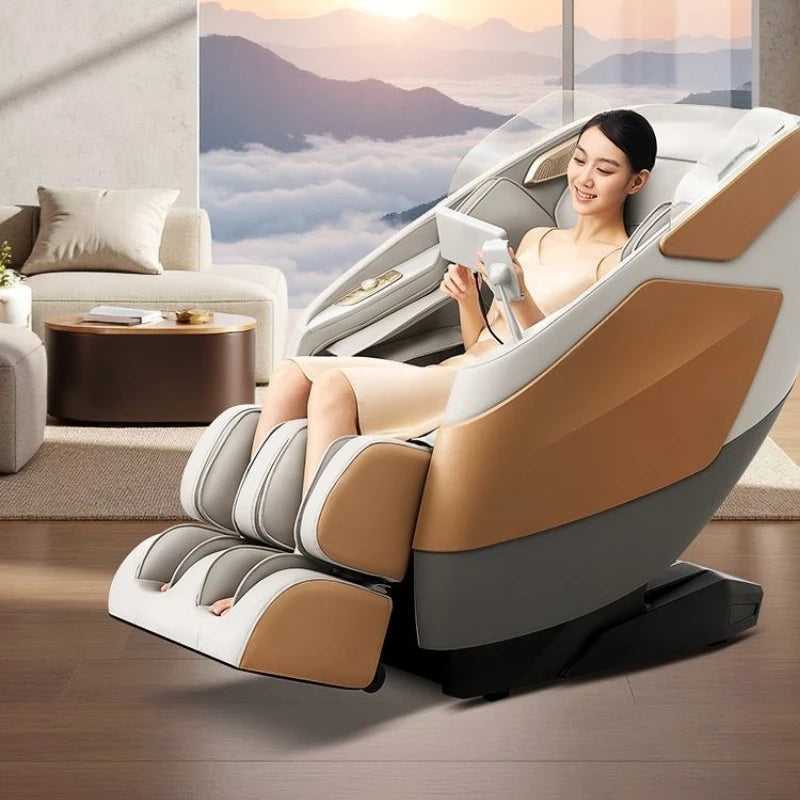 Ganzkörper-Massagesessel, Home Smart, Luxus, multifunktional, Relaxsessel, verstellbar, automatisch, Shiatsu, Entspannungstherapie, Design
