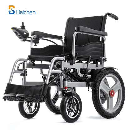 2024 Hot Sale Indonesia Ultra Lightest Cheap Steel Wheel Chair Travel Beach Foldable Portable Electric Wheelchair For Adults