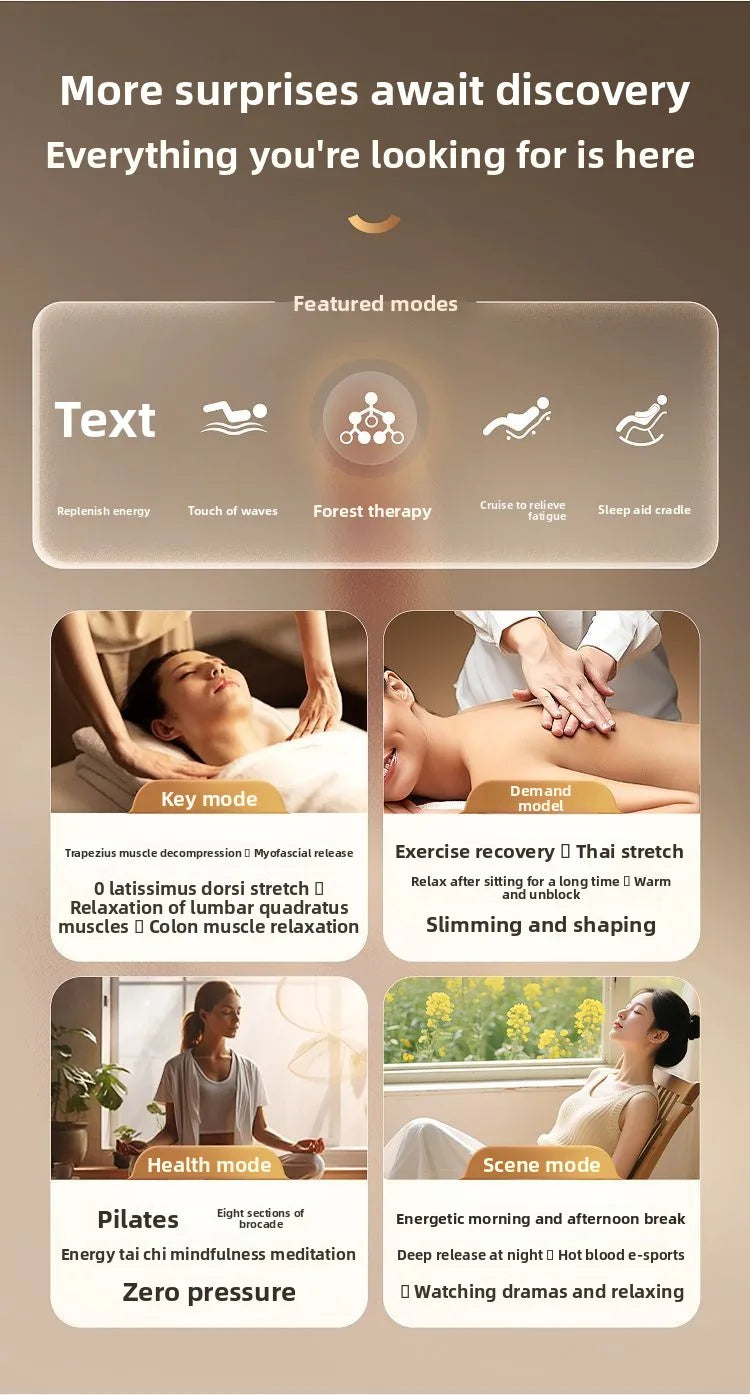 Ganzkörper-Massagesessel, Home Smart, Luxus, multifunktional, Relaxsessel, verstellbar, automatisch, Shiatsu, Entspannungstherapie, Design