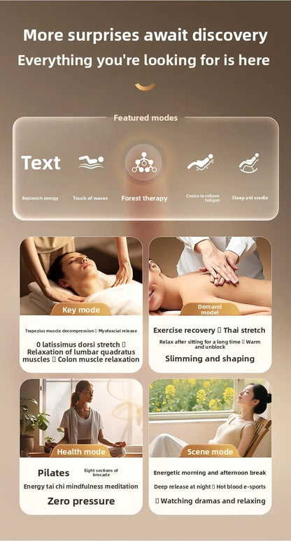 Ganzkörper-Massagesessel, Home Smart, Luxus, multifunktional, Relaxsessel, verstellbar, automatisch, Shiatsu, Entspannungstherapie, Design