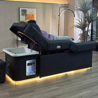 2025 Foot Spa Pedicure Shampoo Bed Modern Beauty Salon Back Lift Hair Washing Head Massage BED