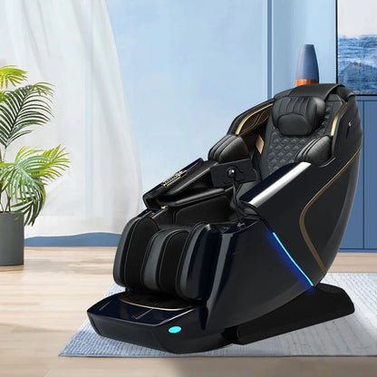 OEM Ganzkörper-4D-SL-Track-Massagesessel mit Schwerelosigkeitsfunktion, 13 Programmen, Heizung und kabellosem Laden