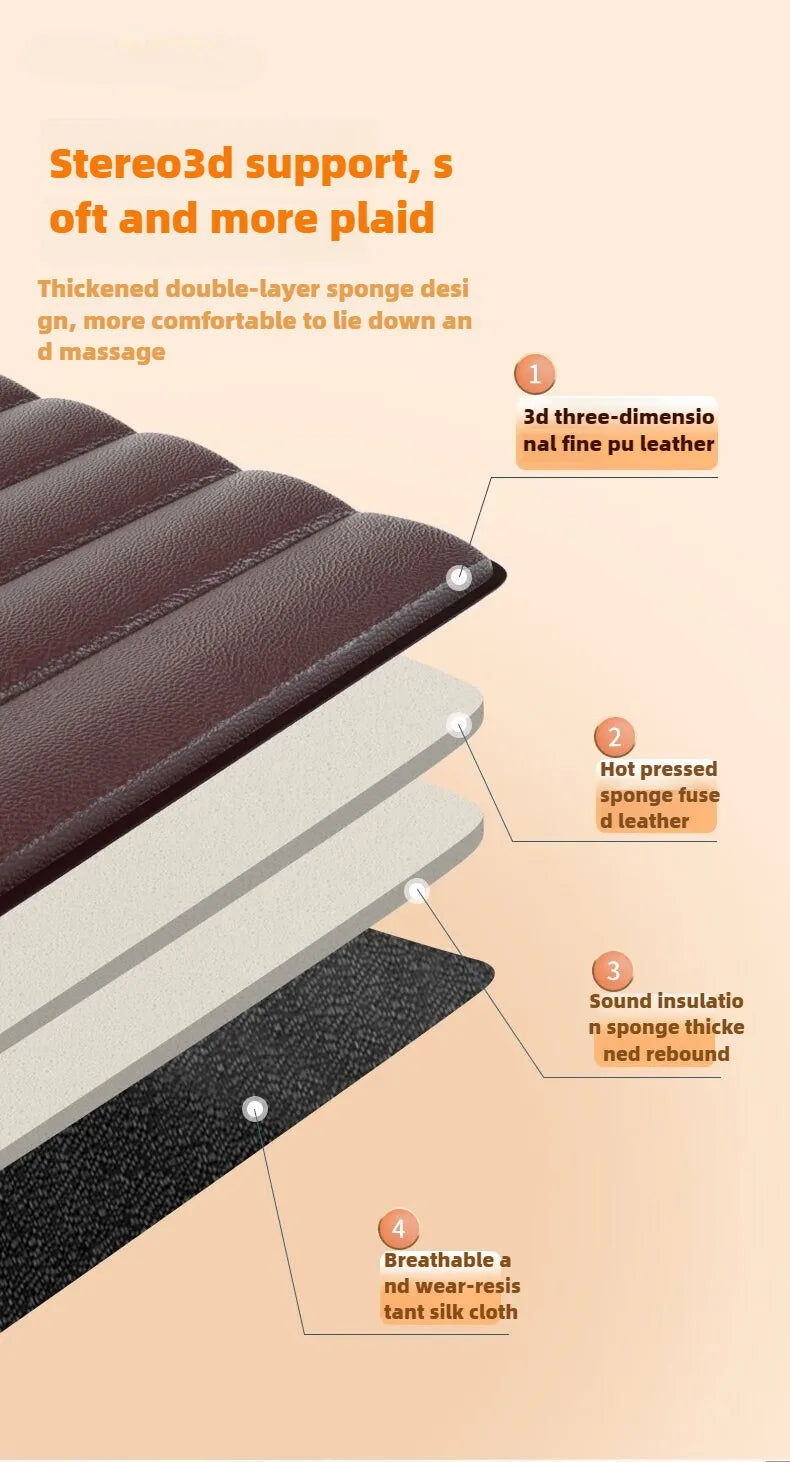 Elektrische Ganzkörpermassage-Matratze mit Heizung, Handsteuerung, Schulter-Nacken-Taillen-Airbag-Rücken-Knet-Vibrations-Massagekissen