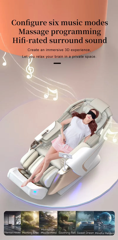 OEM Modern Shiatsu Massager Blood Circulation SL Track Full Body Luxury 4d Ai Zero Gravity Massage Chair