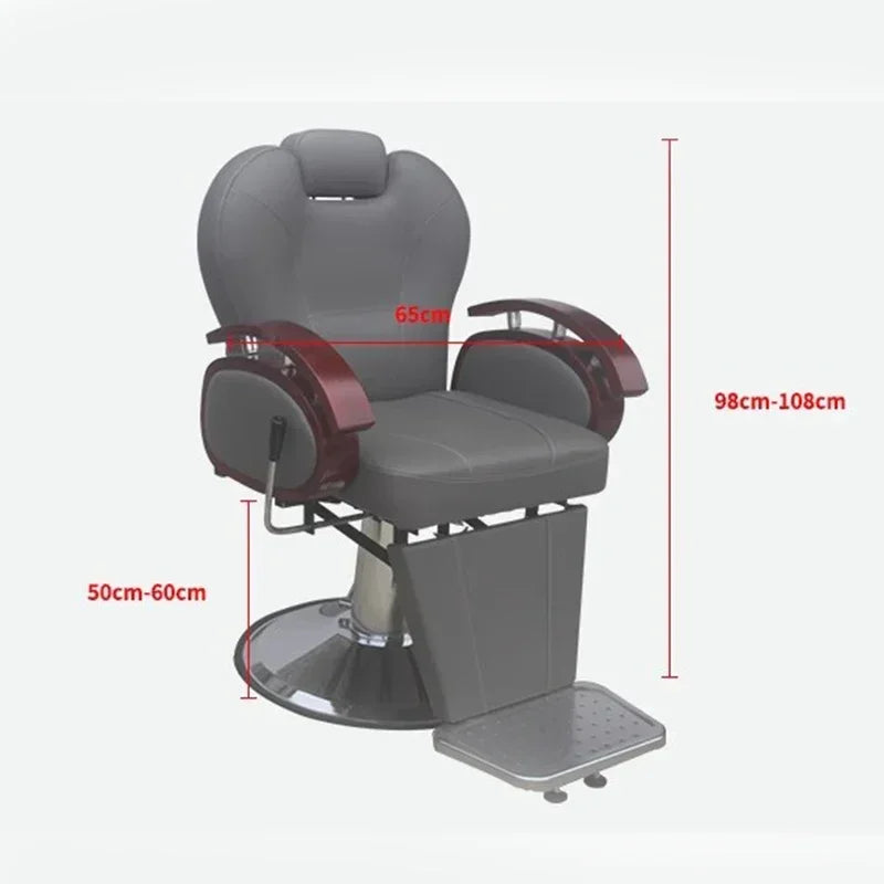 Modern Luxury Barber Chairs Nordic Vintage Lift Swivel Barber Chairs Hairdresser Comfort Commercial Furniture Sandalye FYBC