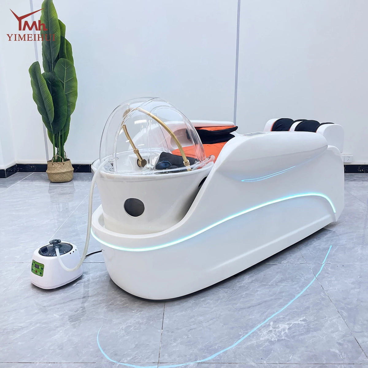 Salon Supplies Water Circulation Table Electric Massage Hairdressing Shampoo Bed Therapy Head for Hair Wash Massage Services
