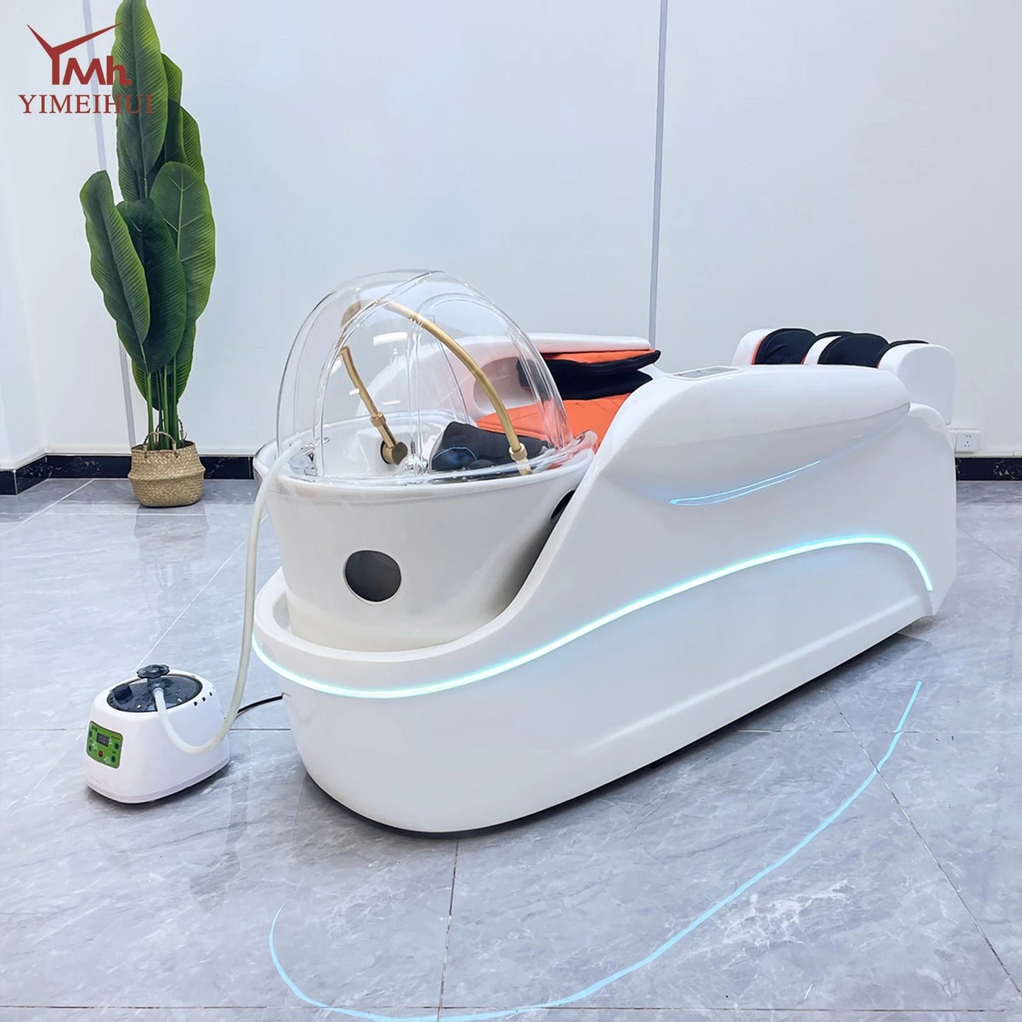 Salon Supplies Water Circulation Table Electric Massage Hairdressing Shampoo Bed Therapy Head for Hair Wash Massage Services