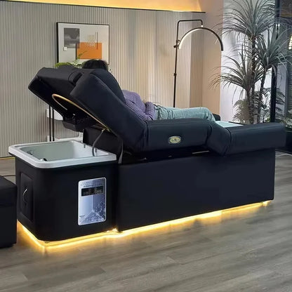 Upgraded professional salon shampoo bed, suitable for head treatments, foot massages, and other multi-functional uses.