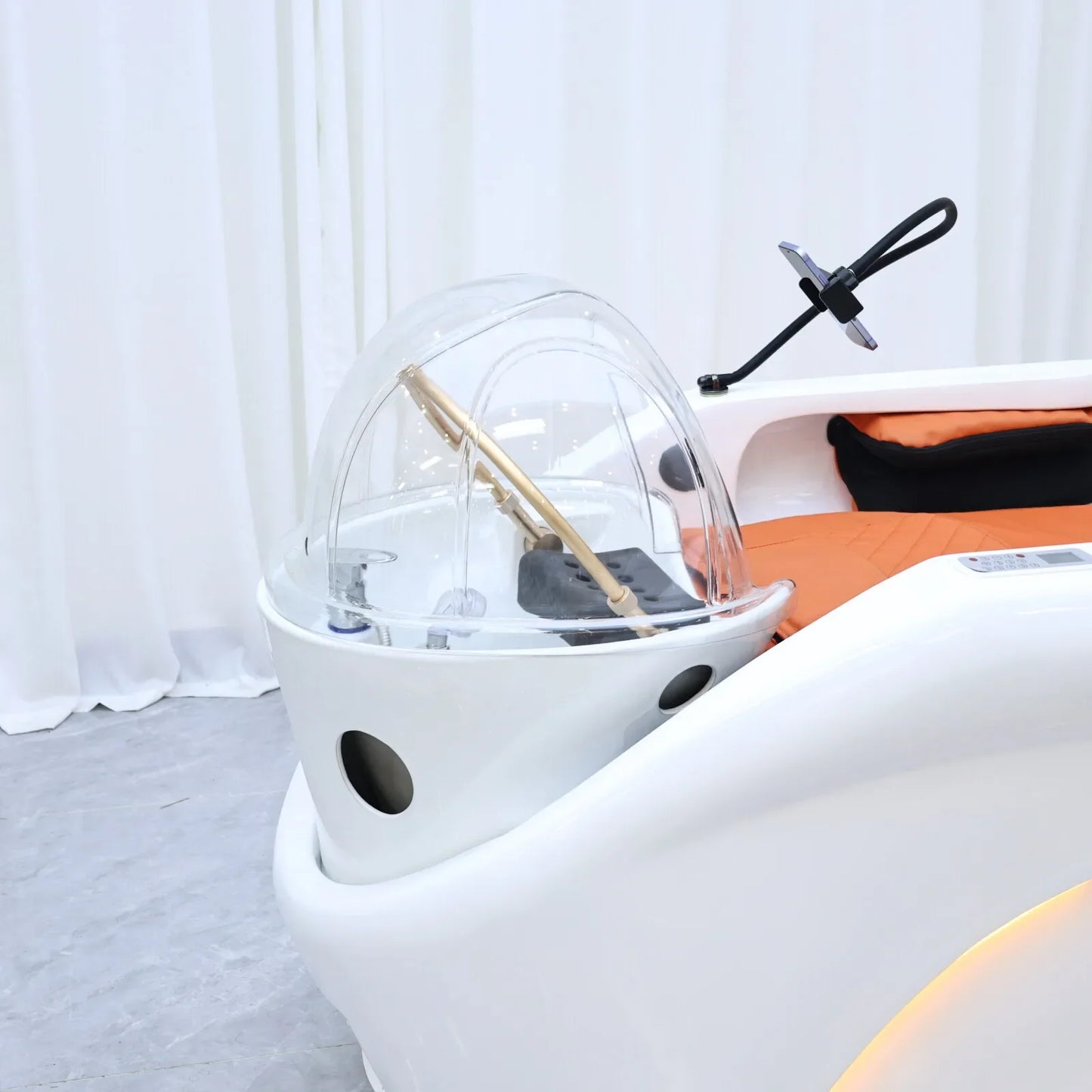 2026 Salon Shampoo-Massagebett mit integriertem Elektromassagegerät, Hydrotherapie Kopf-SPA, Gewerbemöbel, automatisch