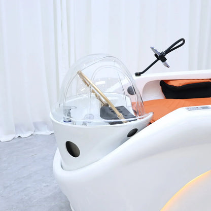 2026 Salon Shampoo-Massagebett mit integriertem Elektromassagegerät, Hydrotherapie Kopf-SPA, Gewerbemöbel, automatisch