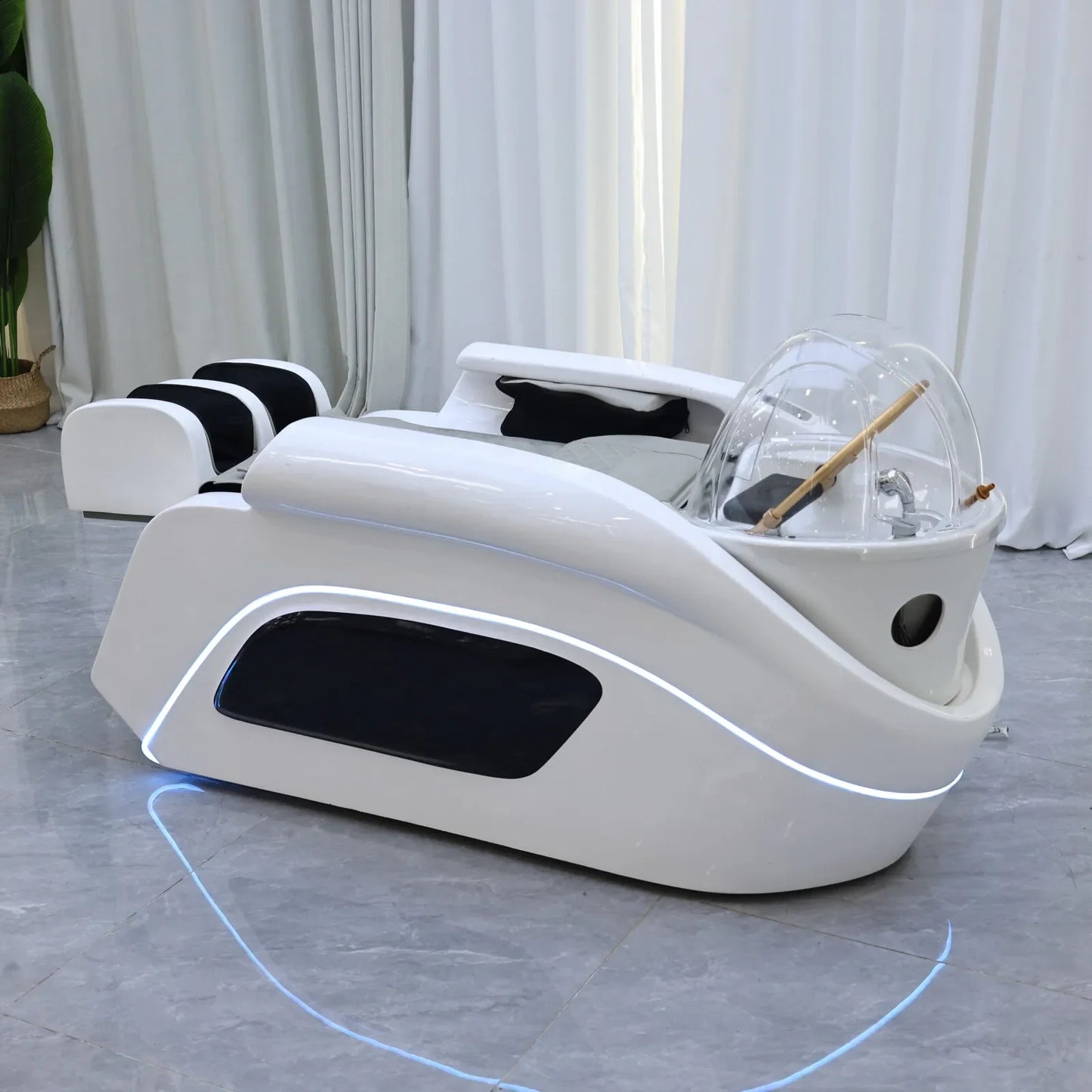 Premium automatisches Massage-Haarwaschbett | Markensalon-Shop Massagetisch | Kommerzielle Saloneinrichtung
