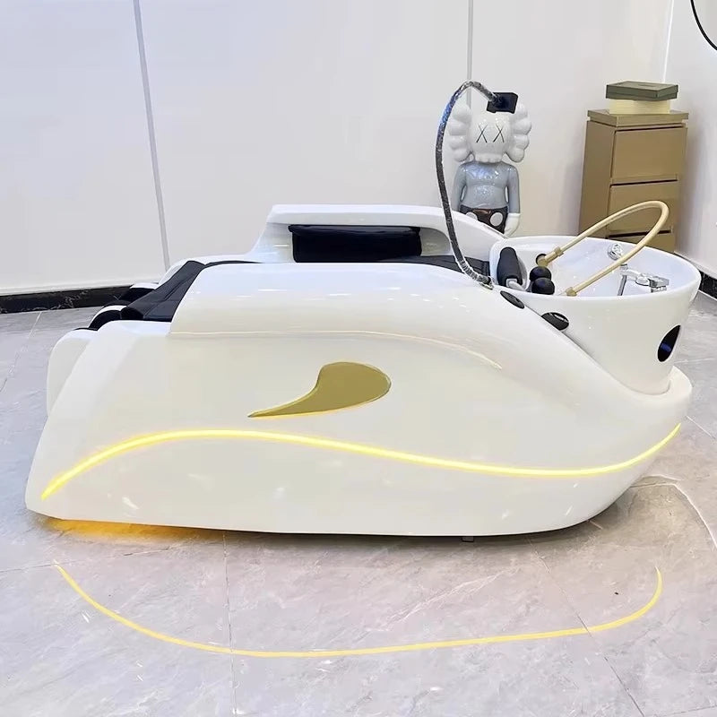 Elektrisches Massage-Liege-Wasserzirkulations-Kopf-Spa-Massagebett für Friseursalon