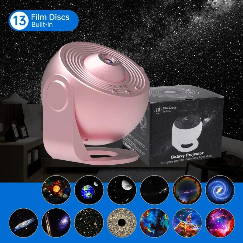 Night Light Galaxy Projector – 360° Rotating Starry Sky Planetarium Lamp