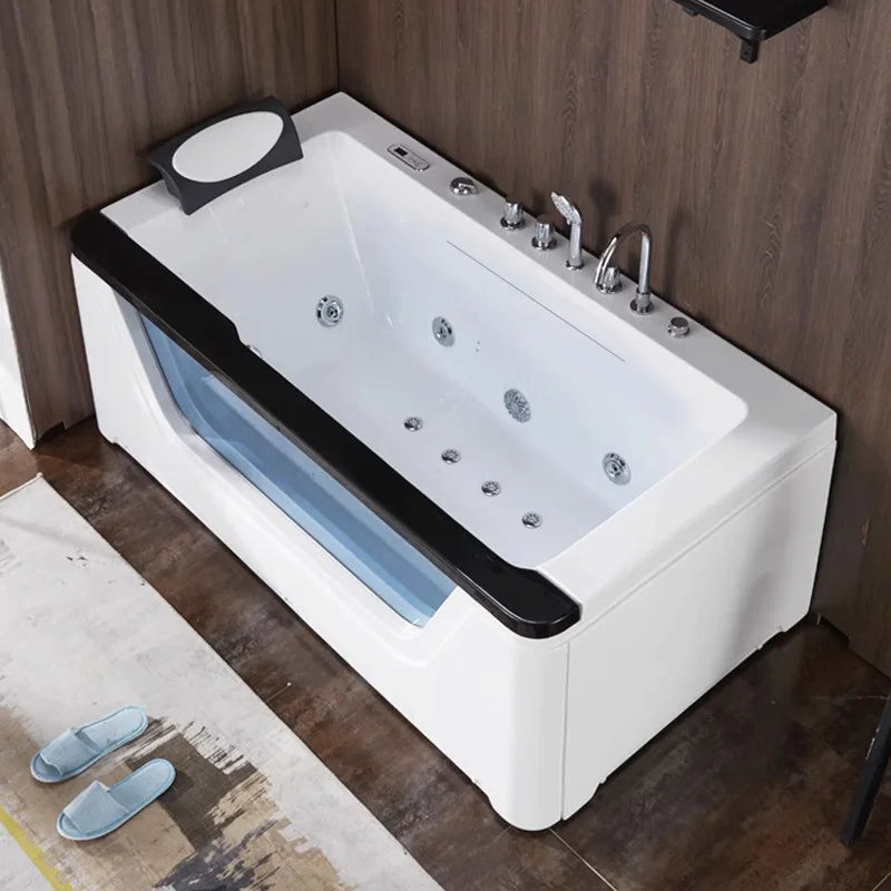 Große Wasserfall-Surfing-Jacuzzi-Acrylbadewanne kleine Wohnung, freistehende Badewanne für den Haushalt mit konstanter Temperatur