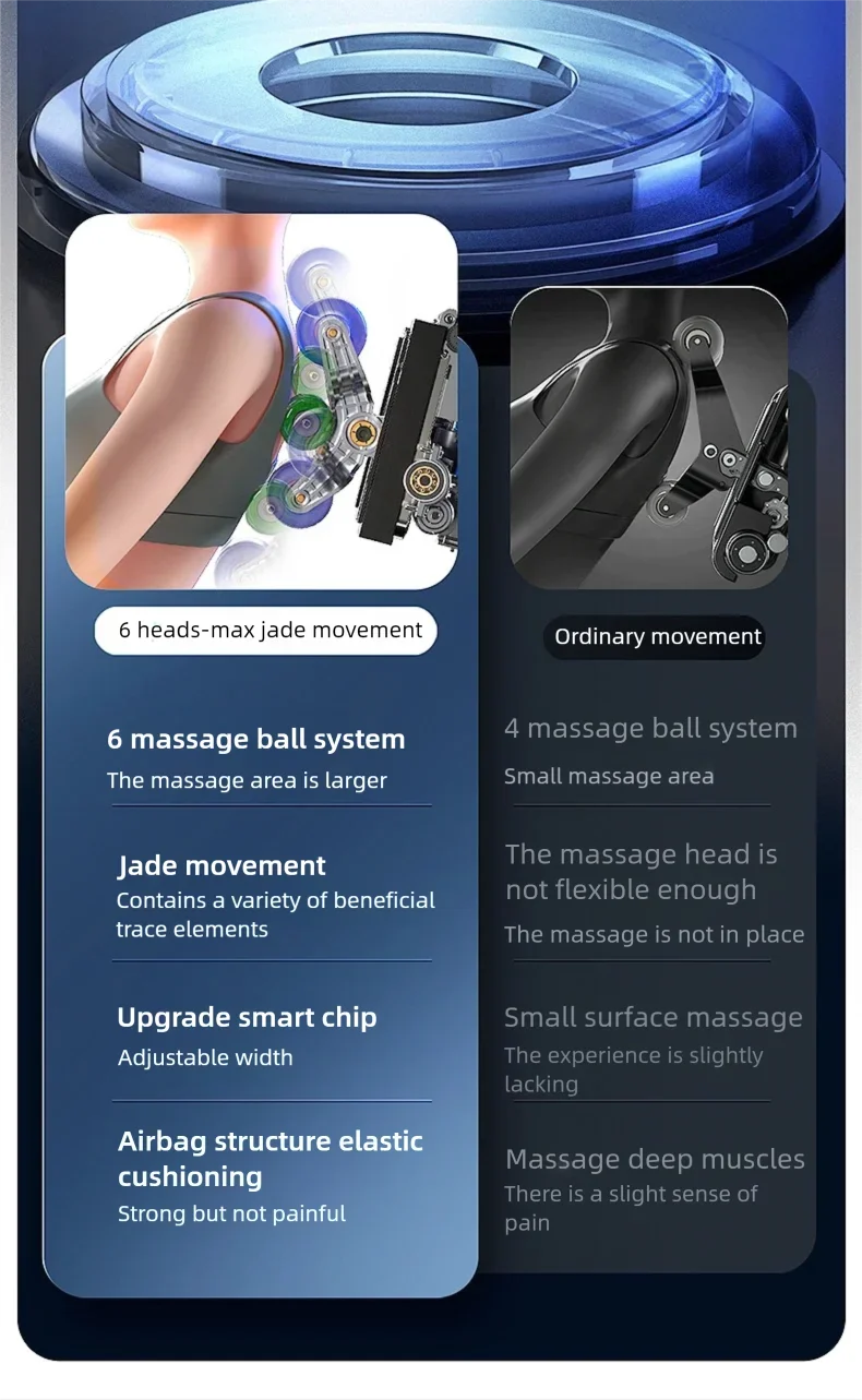 4D Mechanismus Massagesessel Tiefe Thai-Dehnung LCD Touchscreen Wadenrolle Airbag Kompression Kneten Schwerelosigkeit Entspannung