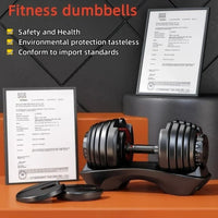 Hanteln Männer und Frauen Heimfitnessgeräte Kurzhanteln mit Gummiummantelung und einstellbarem Gewicht Bodybuilding Groß Fitness