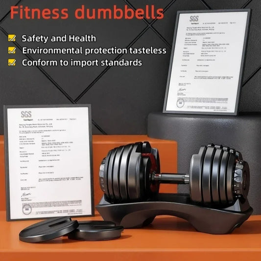 Hanteln Männer und Frauen Heimfitnessgeräte Kurzhanteln mit Gummiummantelung und einstellbarem Gewicht Bodybuilding Groß Fitness