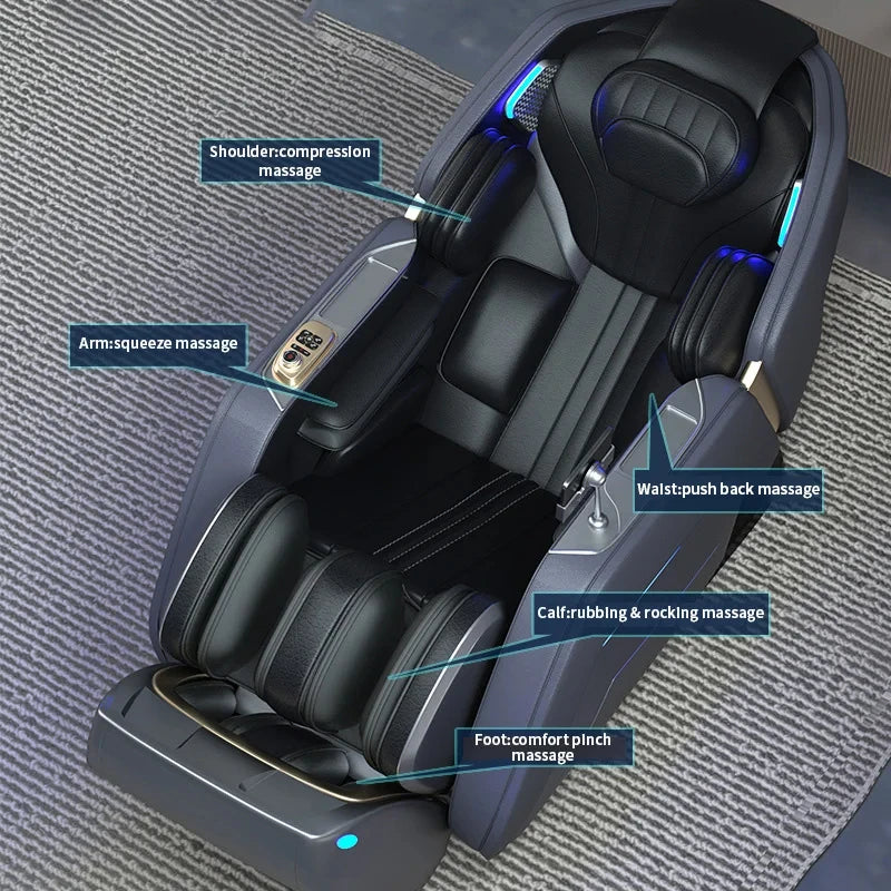 3 Jahre Garantie 4D SL Track Zero Gravity Ganzkörpermassagesessel mit Wärme und Airbag