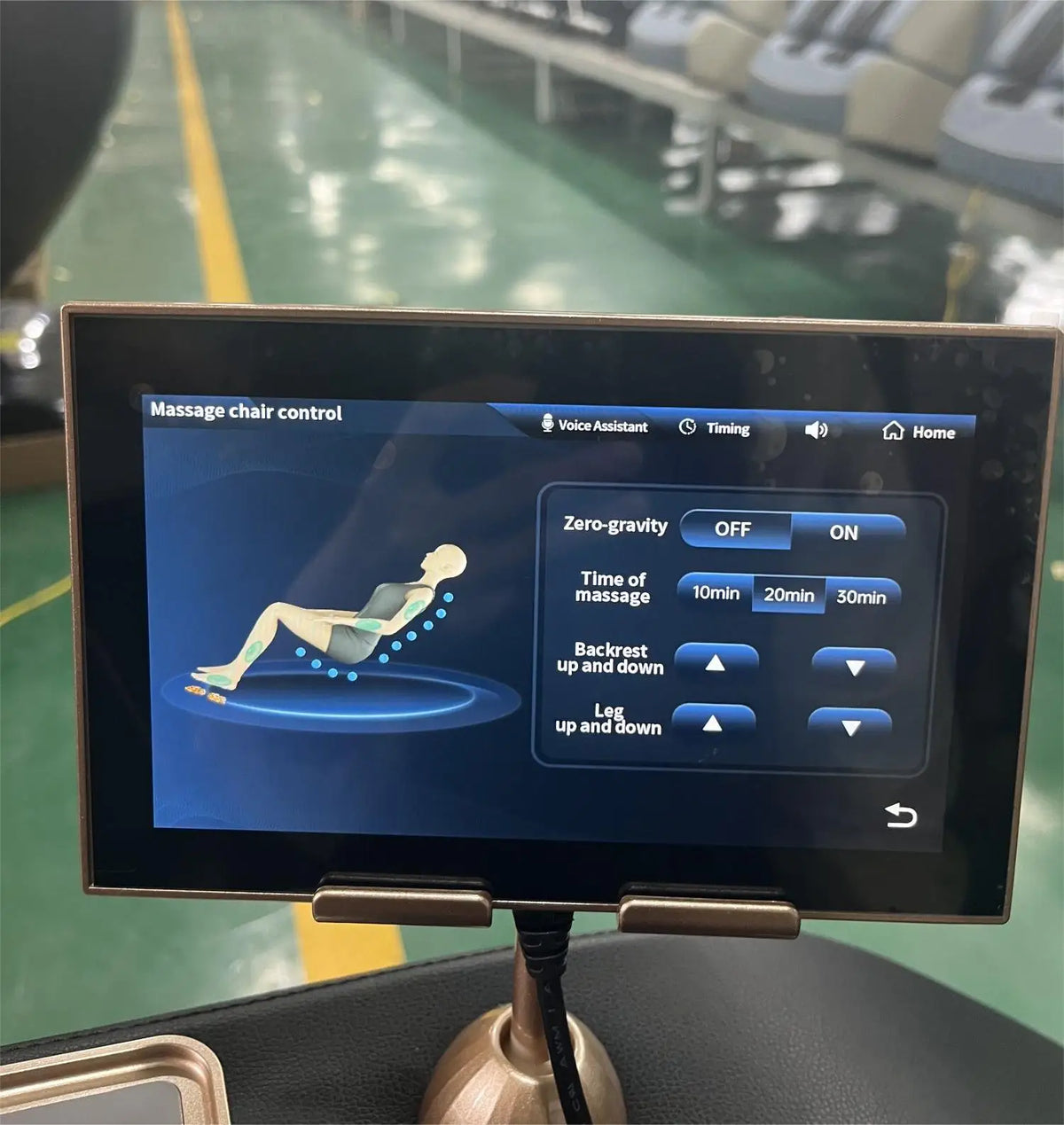 Luxus-Massagesessel Zero Gravity Ganzkörper-Airbag SL-Track Heizung Bluetooth-Musik AI-Sprache Bürostuhl 3 Jahre Garantie