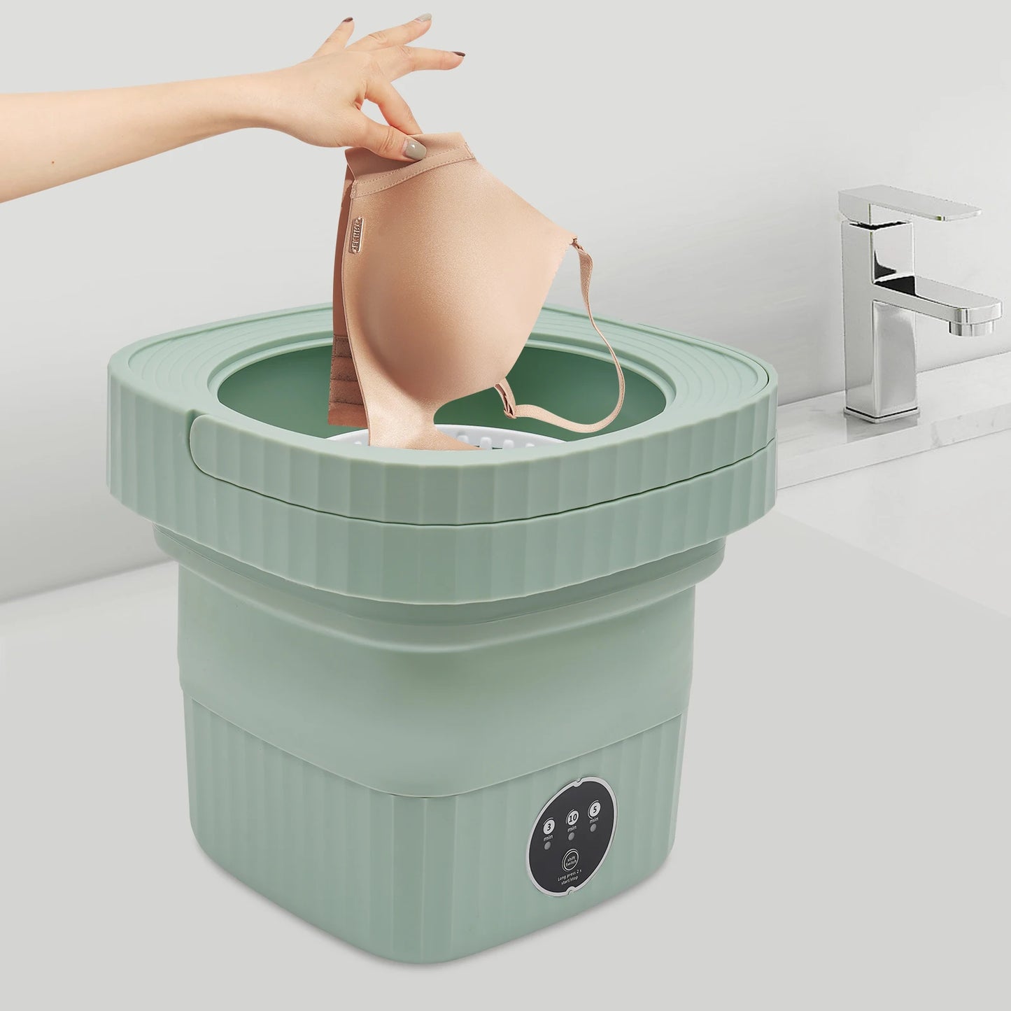 Tragbare 6-Liter-Waschmaschine, faltbar, multifunktional, für Zuhause, Geschäftsreisen und unterwegs
