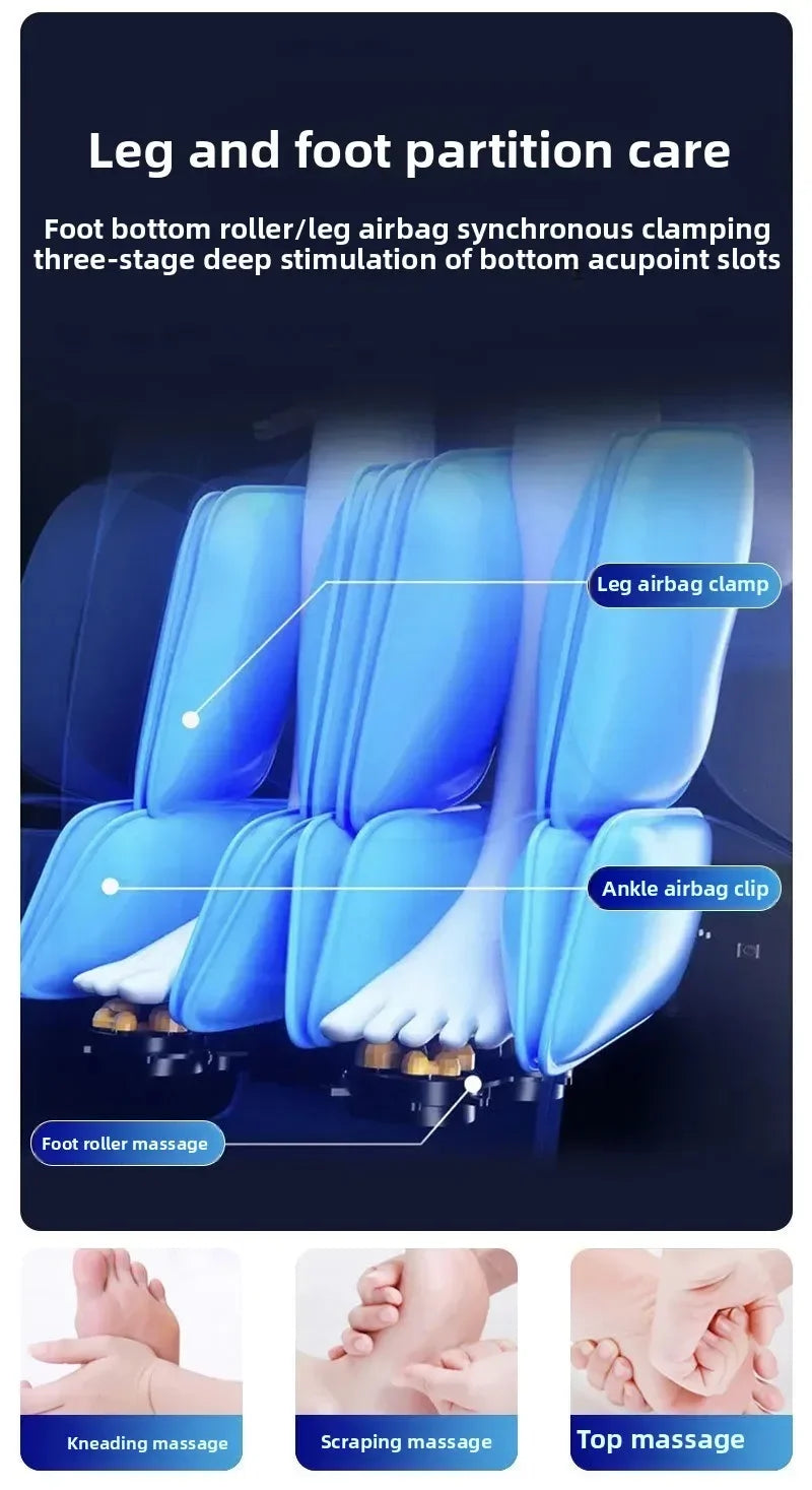 Electric Full Body Massage Chair, AI Voice Function for Salon Andhouse Party, Luxury Edition Comfort Zero Gravity