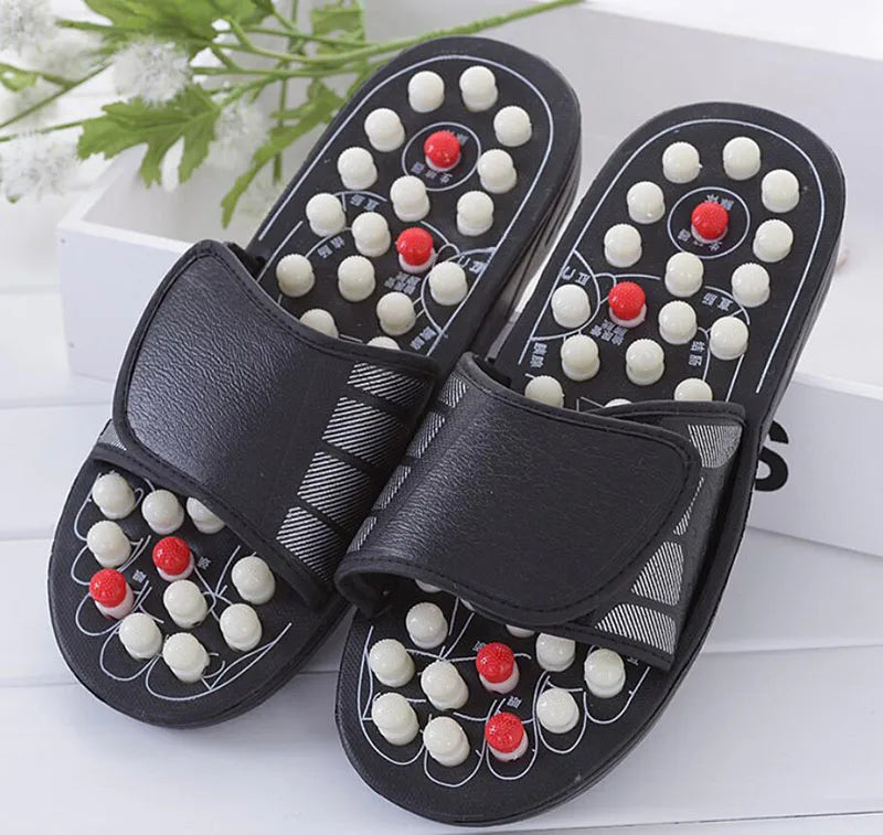 Spring, summer, plantar acupoint massage health care keeping in good health slippers Tai  rotating foot care tools