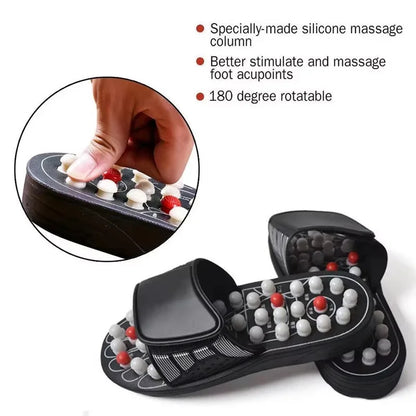 Shiatsu Foot Massager - Plantar Fasciitis Relief Acupressure Reflexology Stimulation Massage Sandals
