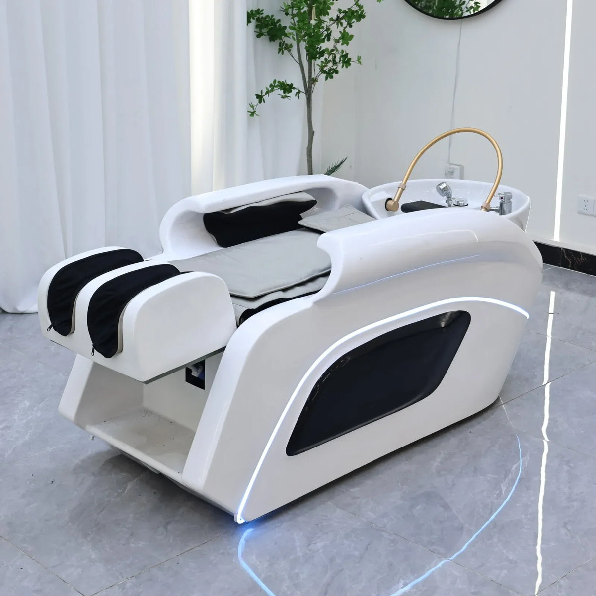 Premium automatisches Massage-Haarwaschbett | Markensalon-Shop Massagetisch | Kommerzielle Saloneinrichtung