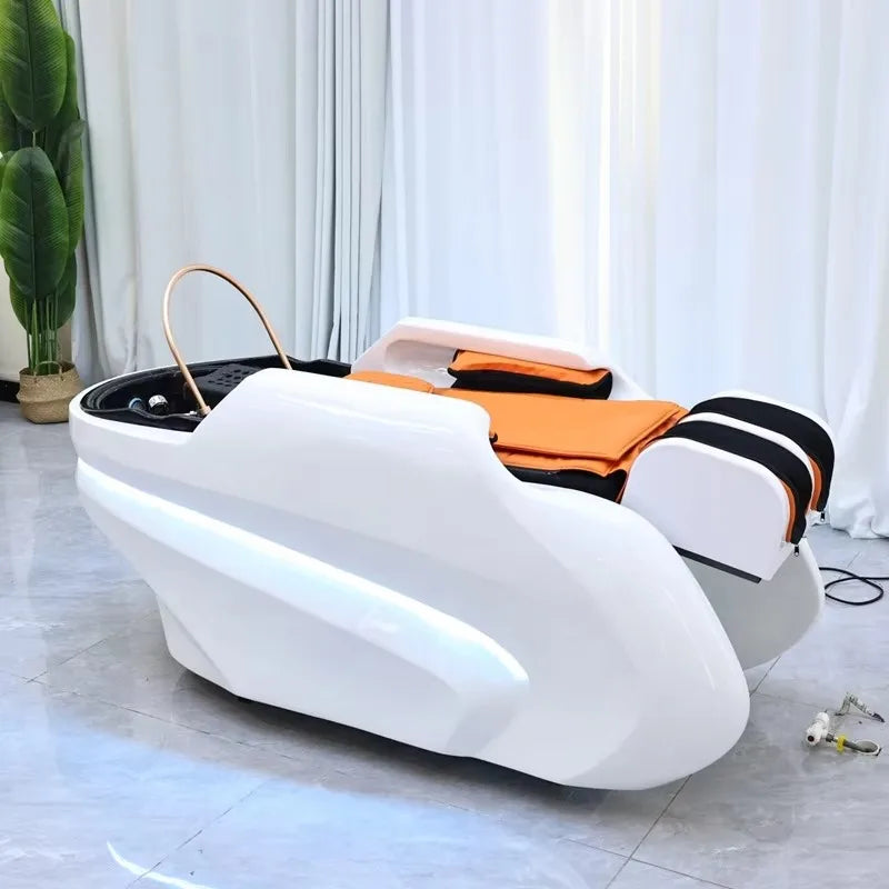 Customization Color 4D Full Body Massage Shampoo Bed Beauty Salon Hair Washing Spa Head Therapy Bed for Barbershop