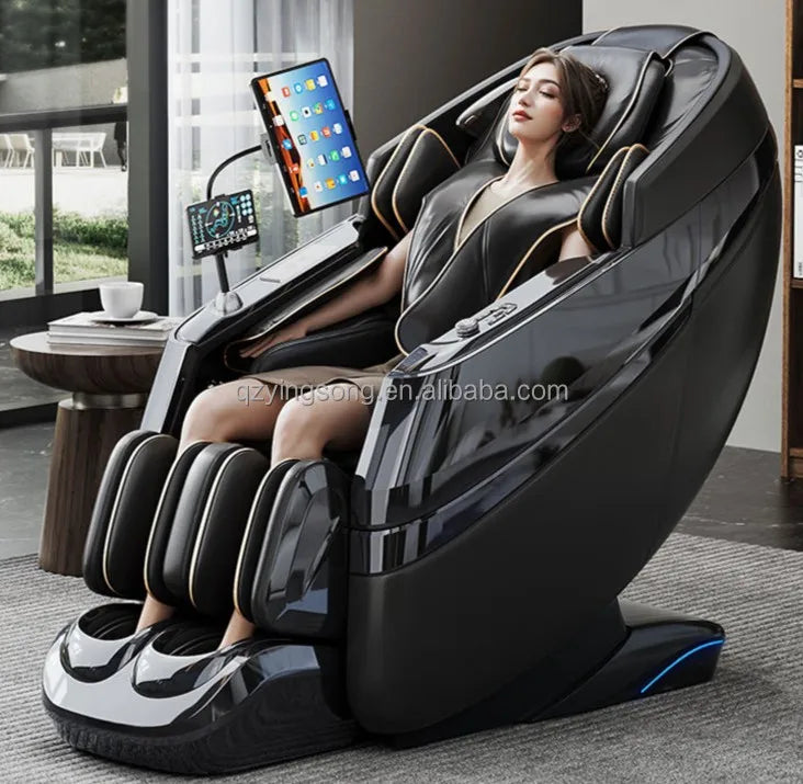 Full body zero gravity heating deep tissue massage chair, Bluetooth roller massage chair