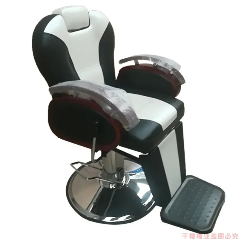 Modern Luxury Barber Chairs Nordic Vintage Lift Swivel Barber Chairs Hairdresser Comfort Commercial Furniture Sandalye FYBC