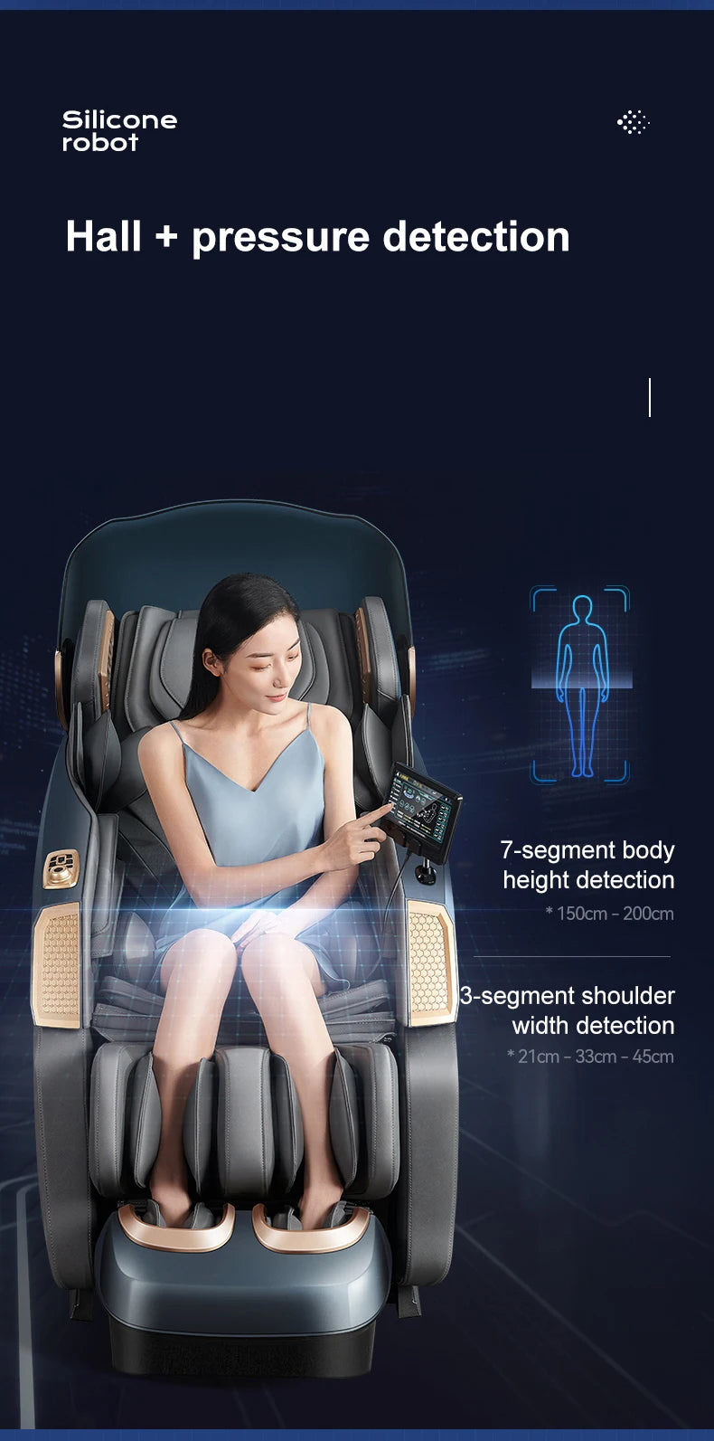 Home Use Automatic Multi-Function Full-Body Space Capsule Zero-Gravity Smart SL Dual-Track Massage Chair - Factory Direct