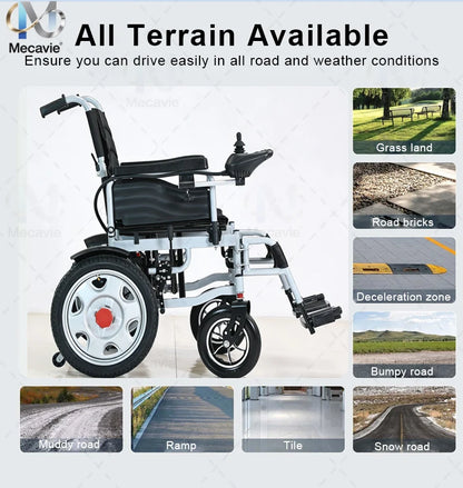 2026 NEW Arrivals Electric Foldable Portable Wheelchair Trending Disabled Electric Scooter Electric Wheel Chair Walker Rollator