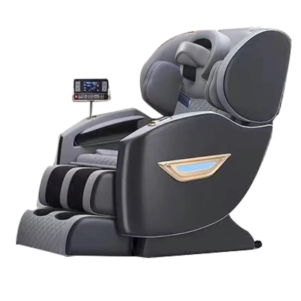 Luxus-Elektro-Freizeit-Massagesessel Zero Gravity Intelligent Ganzkörper-Multifunktions-Bluetooth-Musik-U-förmiges Kissen+Kurzbefehl