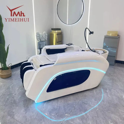 Head Spa Bed Massage Therapy Plumbing Japanese with Water tank Hair Shampoo Washing Electric Luxury Head Spa Bed