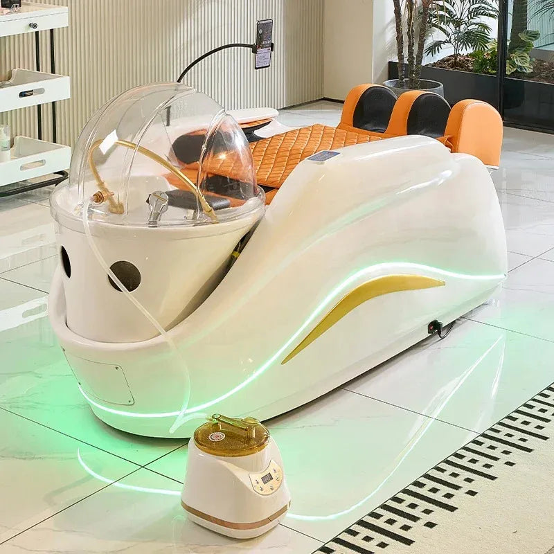 Modern Salon full body electric massage hair washing bed head spa shampoo bed