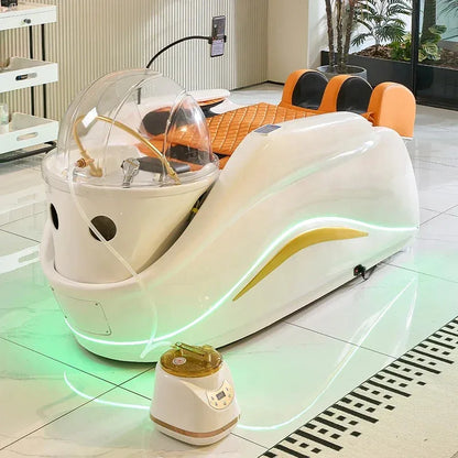 Modern Salon full body electric massage hair washing bed head spa shampoo bed