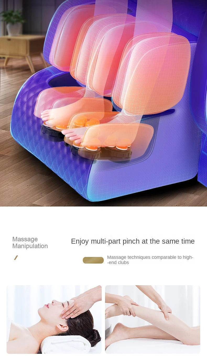 New Arrival Modern Shiatsu Zero Gravity Full Body Massage Chair 3D Head Luxury Electric Foot Massage Armchair