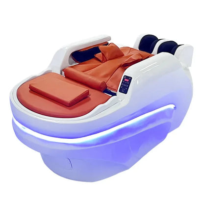 Professioneller Shampoo-Stuhl, Waschbecken, Friseursalon, Kopfhaut-Spa-Bett, Shampoo-Stuhl, Stylist, Luxus, elektronische Massage, komplette Cadeiras-Möbel