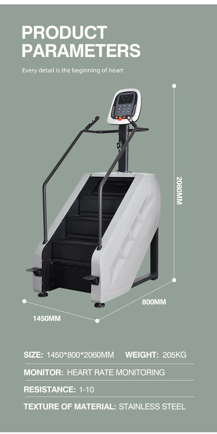 High-end Electric Fitness Training Equipment Adjustable Climbing Exercise Indoor Gym Stepper Machines Stair Climber for Cardio