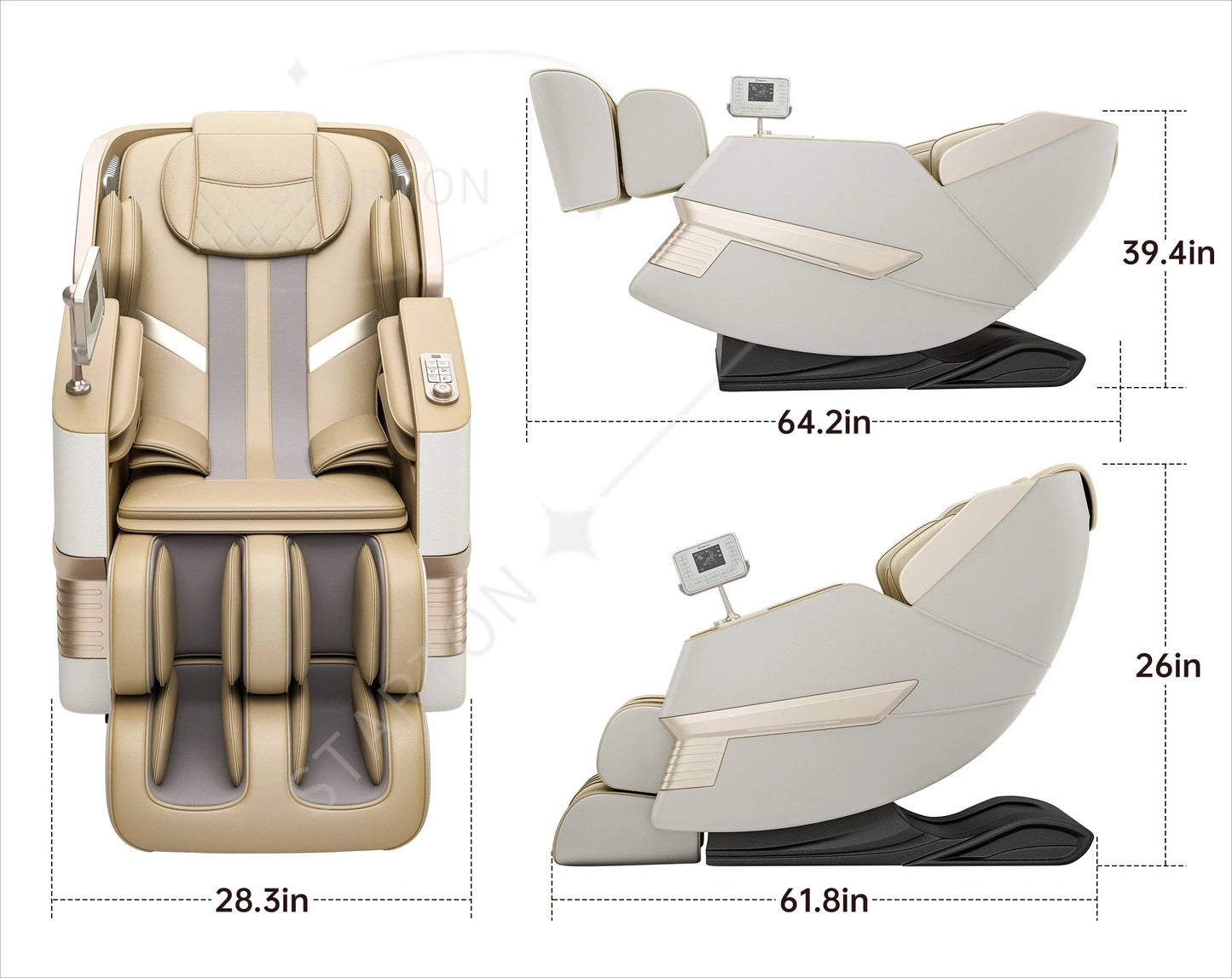 Wholesale Factory Custom Recliner Chair Massage  Luxury Massage Zero Gravity Armrest Controller  Massage Chair