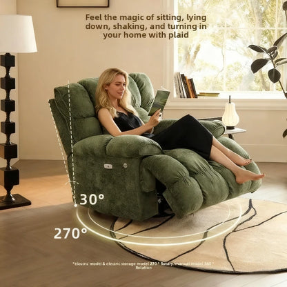 Smart Elektrischer Lazy-Sofa-Sessel Wohnzimmer Modern Einzelsitz mit Schlafmodus Multifunktionales Design Komfortable Ruhe