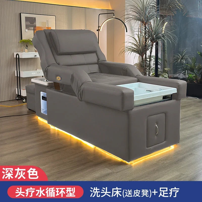 FTElectric lifting foot bath sofa integrated bed high-end shampoo foot bed