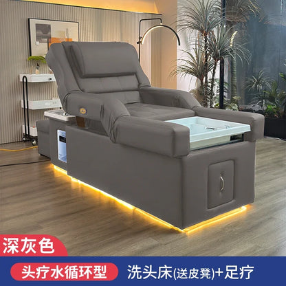 FTElectric lifting foot bath sofa integrated bed high-end shampoo foot bed