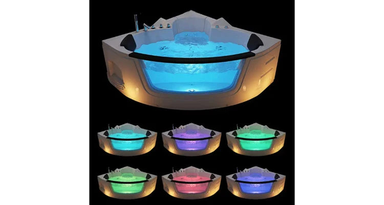Neue moderne Acryl-Jacuzzi-Innenbadewanne Hydromassage Fiberglas Doppel-Whirlpool Jacuzzi Spa-Badewanne